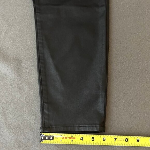 Abercrombie & Fitch Criss-Cross Super Skinny Ankle Coated Black Jeans 36/22R NWT - Picture 12 of 15